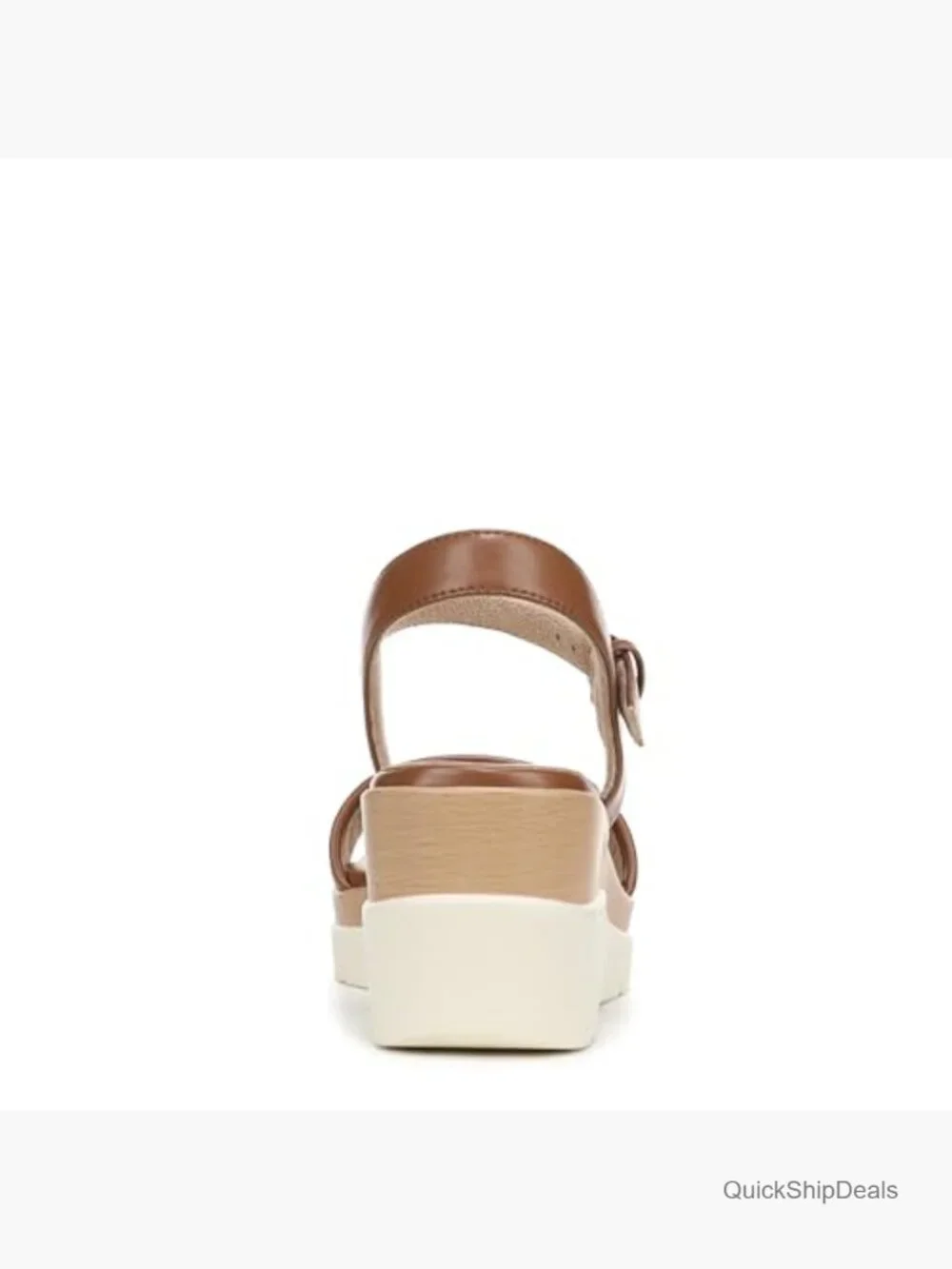 Wedge Sandals with Cushioned Footbed and Adjustable Ankle Strap